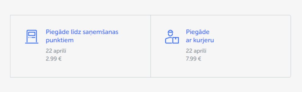 esoša interneta veikala apkalpošana